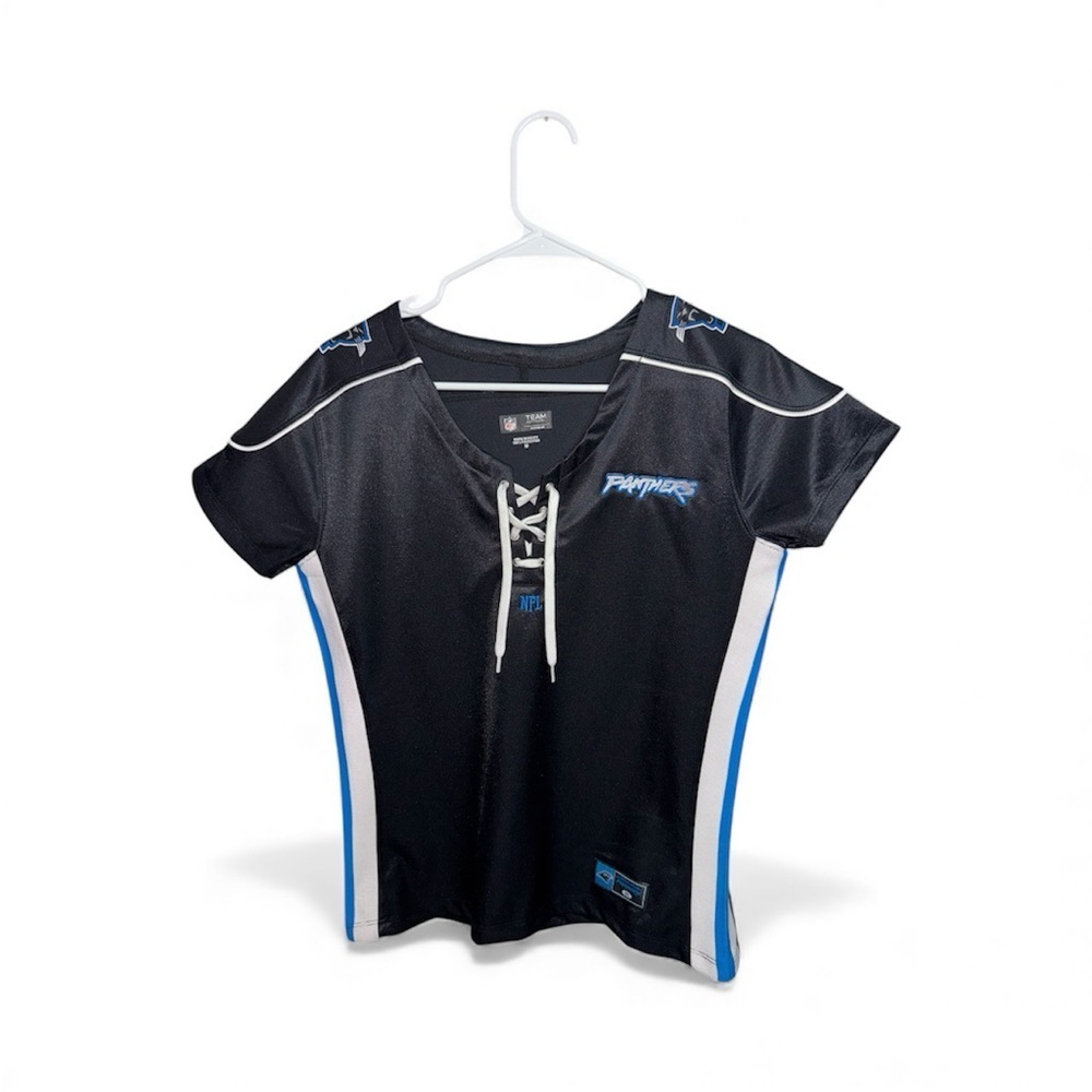 Carolina Panthers NFL Drawstring Women’s Jersey Top